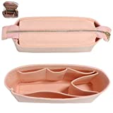 Bag Organizer,Misixile Bag Shaper Purse Insert Felt Organizer Fit in LV NeoNoe No and other Bucket Bags - pink