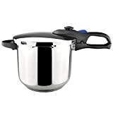 Magefesa Favorit Super-Fast and Easy To Use pressure cooker, 8 Quart, 18/10 stainless steel, suitable for all types of cooktops, including induction, excellent heat distribution