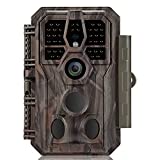 GardePro E5 Trail Camera 24MP 1296p Game Camera with Ultra Fast 0.1s Motion Activated 100ft Night Vision 90ft Detection Distance for Outdoor Wildlife Scouting Hunting, Camo