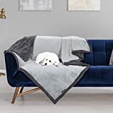 Waterproof Dog Blanket,Pet Pee Proof Couch Cover for Bed Sofa Car Seat,Reversible Furniture Protector Sherpa Throws Cushion Mat for Small Medium Large Dogs Puppy Cat 60"x50"