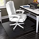 Office Chair Mat for Hardwood Floor & Tile Floor, 47"x36" Plastic Anti-Slip Floor Protector for Home Office, Under Desk Computer Gaming Chair Mat, Transparent, Can't be Used on Carpet