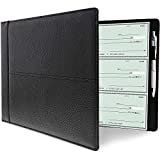 Juvale Business Check Binder 7 Ring for Checkbooks, Holds 600 Checks (14 x 2 x 10 in)