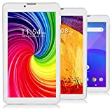 Indigi Unlocked 4G LTE 7-inch Android 9.0 Pie Quad-Core 1.3GHz TabletPC & Smartphone (Dual SIM Slots + 2GB RAM/16GB ROM)(White)