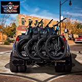 MONOKING Tailgate Pad, Truck Tailgate Cover Bikes Pad with 2 Tool Pockets and Secure Soft Velcro Bike Straps Up for 5 Mountain Bikes, E-Bikes, BMX, Road & Cruiser Bikes, 54" Wide