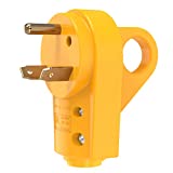 Kohree 30 Amp RV Plug 125V Heavy Duty RV PowerGrip Male Replacement Plug Receptacle Plug With Ergonomic Grip Handle, Yellow