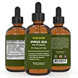 Probiotics for Dogs and Cat Probiotics -- 120 servings (1/2ml). 100% Natural Digestive Enzymes for Gas Relief and Healthy Digestion. Prebiotics via Liquid Vitamins for Constipation & Leaky Gut