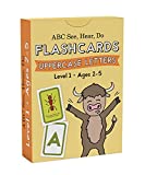 ABC See, Hear, Do Flashcards: Uppercase Letters Level 1