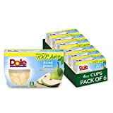 Dole Fruit Bowls Diced Pears in 100% Juice, Gluten Free Healthy Snack, 4 Oz, 24 Total Cups