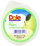 Dole Diced Pears, 4-Ounce Cups (Pack of 36)