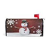 SUABO Mailbox Cover Snowman Oversize Magnetic Mailbox Covers Wraps for Christmas Home Yard Garden Decor