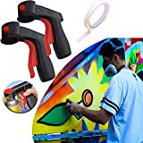 Instant Aerosol Trigger Handle (Pack of 2), Instantly Converts Spray Cans into Spray Guns - Full Hand Grip, Reusable, Easy to Clip-On & Off - Universal Fit, Use on Spray Paint, Adhesives, Lubricants