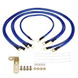 Acouto Car Grounding Kit Universal 5-Point Auto Earth Cable System Ground Grounding Wire Kit