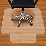 Office Chair Mat for Hardwood Floor - 36"x48" Clear PVC Desk Chair Mat - Heavy Duty Floor Protector for Home or Office - Easy Clean and Flat Without Curling