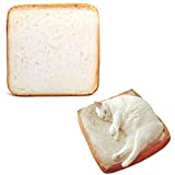 S-Lifeeing Fashion Pet Cushion Bed Winter Plush Nest Kennel Lovely Bread Warm Comfortable Dog Toast Pad Cat Mat (Bread)