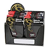 BCW 500 Count Deck Guard BLACK MATTE Finish for Stardard Size Collectable Cards - Deck Protector Sleeves [Display Bundle - 10 Packs]