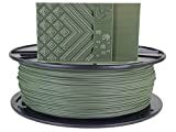 3D Fuel Pro PLA (PLA+) 3D Printing Filament, Made in USA with High Impact Strength & Dimensional Accuracy +/- 0.02 mm, 1 kg (2.2 lbs) 1.75mm Spool in Olive Green