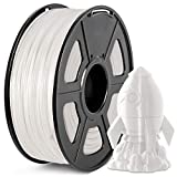 PLA+ 3D Printer Filament, JAYO PLA Plus Filament 1.75 mm, Dimensional Accuracy +/- 0.02 mm, 1 KG Spool, PLA+ White