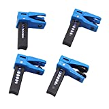 UTMALL 4PCS Auto Steel Line Clamp Kit Fluid Stopper Set for Banjo Fitting, Fuel Rail Hose, A/C Line, Brake Line