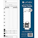 Lathem Model 700E Clock Single Sided Time Cards, White