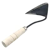 SUPIA Korean Gardening Tool ho-mi Hand Plow Hoe Spade, Trowel, Weeder, and More! an Excellent Tool for use in Any Vegetable or Flower Garden (General Triangle)