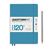 LEUCHTTURM1917 - 120G Special Edition - Medium A5 Dotted Hardcover Notebook (Nordic Blue) - 203 Numbered Pages with 120gsm Paper