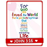 John 3:16 Cards with Bracelets Valentine’s Day Crafts for Kids Gift Valentine Classroom Exchange Party Favor VBS