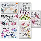 60 Inspirational Cards with Envelopes Bulk, Bible Verse Quote Scripture, Religious Motivational Encouragement Get Well with Floral, 4x6 in.