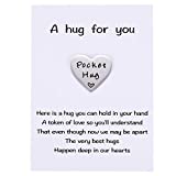MIXJOY Heart Pocket Hug Keepsake Token, Social Distance Isolation Gifts, Missing You, NHS Gift for Family and Friends Lockdown