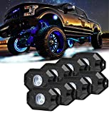 8 pc White Heavy Duty Rock Lights Undercarriage, Bed Light,Exterior Interior,Boat,RZR,pods