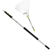 DOCAZOO - DocaPole Roof and Yard Rake Extension Pole - Adjustable, Telescopic, Clean Leaves, Sticks and Debris - 6 to 24 Foot