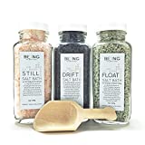 LIVE BY BEING Bath Salt Spa Gift Set Collection – All-Natural, Vegan, Handmade, Organic Essential Oils for Muscle Aches, Mineral Rich Skin Hydration, Calming Relaxation & Restful Sleep