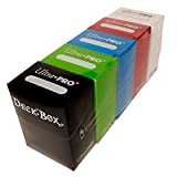 Ultra Pro Magic/Pokemon/YuGiOh Cards Deck Boxes, Set of 5 (Red, Blue, Green, Black and White))