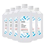 Amazon Brand - Solimo 70% Isopropyl Alcohol First Aid Antiseptic for Treatment of Minor Cuts and Scrapes, 32 Fl Oz (Pack of 6)