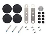 XtremeAmazing Touchpad Trackpad Screw Kit + Bottom Case Screw Set + 4 Pcs Rubber Feet for Unibody Apple MacBook Pro A1278 A1286 A1297 A1342 13" 15" 17''