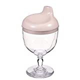 Baby Plastic Goblet Party Cup Beverage Mug Wine Glass Milk Bottle with Lid Baby Shower for Baby Kids Birthday Party New Year Celebrating