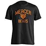 Mercer Bears Retro Distressed Short Sleeve T-Shirt Black Medium