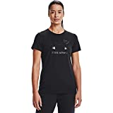 Under Armour Women's Live Sportstyle Graphic Short-Sleeve Crew Neck T-Shirt , Black (002)/Black , Medium