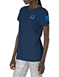 Under Armour Women's New Freedom Banner T-Shirt , Academy Blue (408)/Royal , Medium