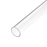 uxcell Clear Rigid Acrylic Pipe 21mm(13/16") ID x 25mm(1") OD x 305mm(12") Round Tube Tubing