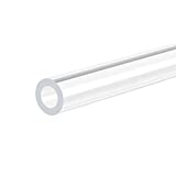 MECCANIXITY Acrylic Pipe Rigid Round Tube Clear 6mm ID 10mm OD 305mm for Lamps and Lanterns,Water Cooling System 2pcs