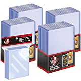 100 ct Toploaders Trading Card Sleeves Holder, Hard Plastic Top Loaders Penny Sleeves Card Protectors Fit for Baseball Cards, MTG, Yugioh Card (Include 100 Thick Sleeves & 200 Soft Sleeves)