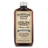 Leather Milk Leather Water Repellent and Protector - Water Protectant No. 3 - All Natural, Non-Toxic Water Proofer and Liquid Sealant. Made in The USA. 2 Sizes. Includes Premium Applicator Pad!