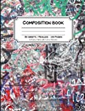 Graffiti Composition Book: 7.5 x 9.75 College Ruled Lined Notebook for Writing and Note-taking -- Cool and Colorful Graffiti Urban Street Art Design