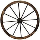 Leigh Country TX 93951 30" Wagon Wheel, 30 Inch, Walnut Finish