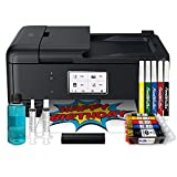 Cake Topper Image Printer, Cake Ink Cartridges, 12 Sugar Sheets, Edible Color Markers & Printhead Cleaning Kit Bundle