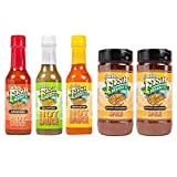 San Pedro Fish Market World Famous Flavor Combo - Savory Seasoning Spice and Hot Sauce Trio - For Seafood, Chicken, Beef, and More - No Gluten or Sugar - Gourmet Spice Blend & Sauces - Made in the USA