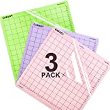 CAREGY Replacement Cutting Mat 12"x12" 3Pack for Cricut Maker/Explore Air 2/Silhouette Cameo Adhesive Sticky (Variety-StrongGrip,LightGrip,StandardGrip)