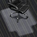 SHAREWIN Chair Mat for Carpeted Floor with Lip ,48''×36'' PVC Carpet Protector for Low Pile Carpets Heavy Duty Effective Grip Anti-Slip ,Won't Crack,Easy to Clean for Office and Home