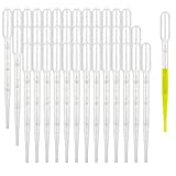 moveland 300 PCS Plastic Pipettes Transfer - 3ml, Calibrated Disposable Eye Dropper for Lab, DIY Art