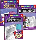 180 Days of Practice for Fifth Grade (Set of 3), 5th Grade Workbooks for Kids Ages 9-11, Includes 180 Days of Reading, 180 Days of Writing, and 180 Days of Math